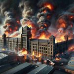 Massieve brand verzwelgt historisch pakhuis op industrieterrein