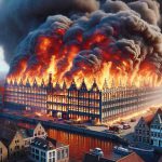 Massive Fire Engulfs Furniture Warehouse in Bruges